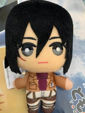 Emotional Connection Balcony Decoration Attack on Titan Mikasa Ackerman Small Plush Keychain (In-stock)