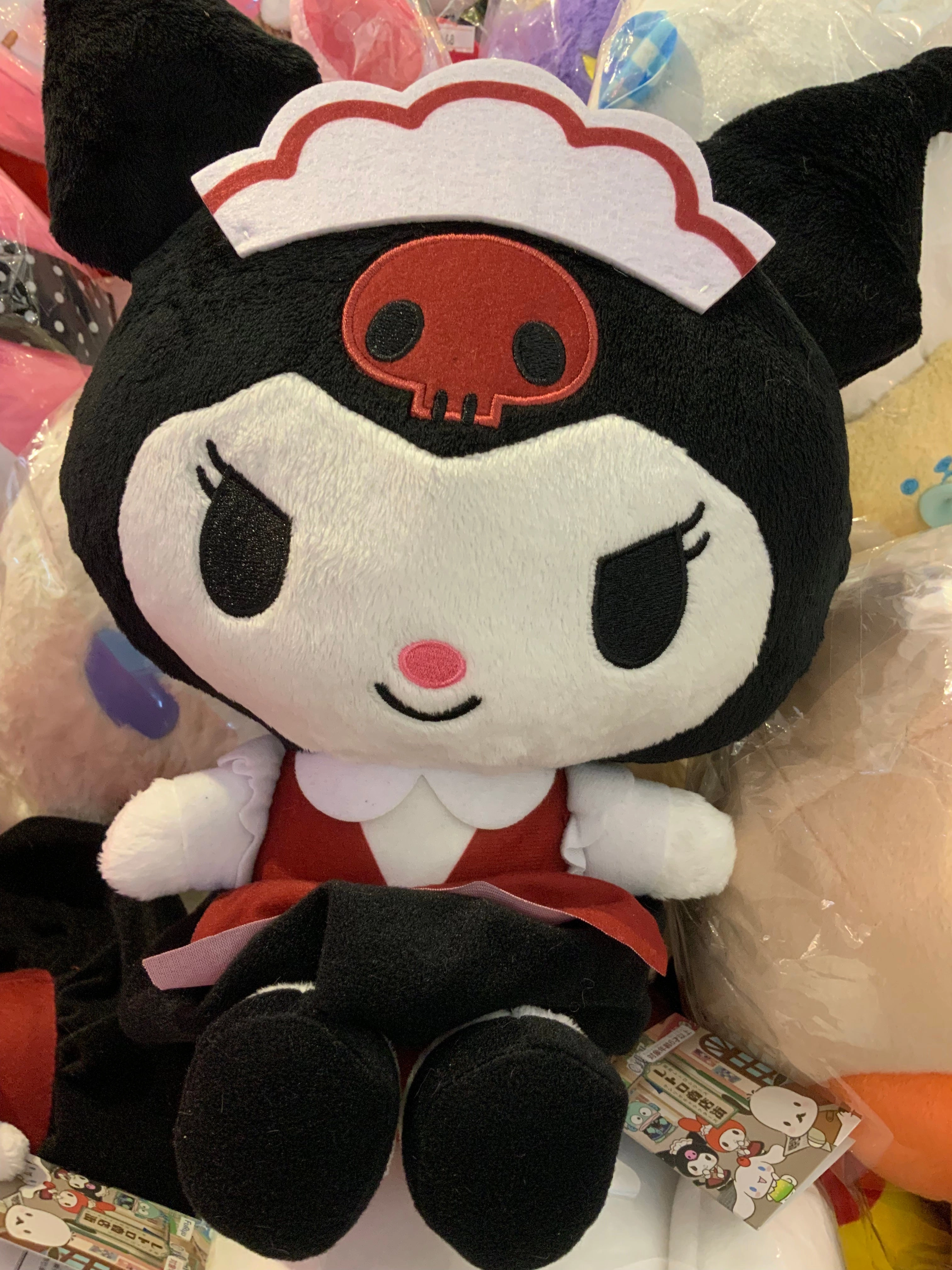 Gallery Worthy Furyu Sanrio Kuromi Showa Cafe Maid Medium Plush (In-stock)
