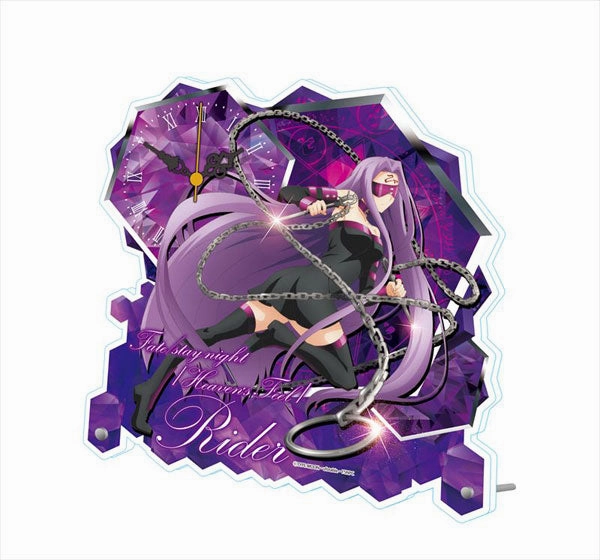 Anime Statue Desktop Decor Movie "Fate/stay night [Heaven's Feel]" Acrylic Table Clock Rider