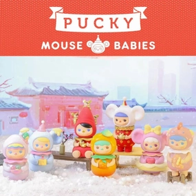 Premium Showcase Pop Mart - Pucky New Year 2020 Series Mini Figure (Set of 6)