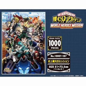 My Hero Academia THE MOVIE World Heroes Mission Jigsaw Puzzle [The Biggest Mission Ever] 1000T-187 Workstation Decor