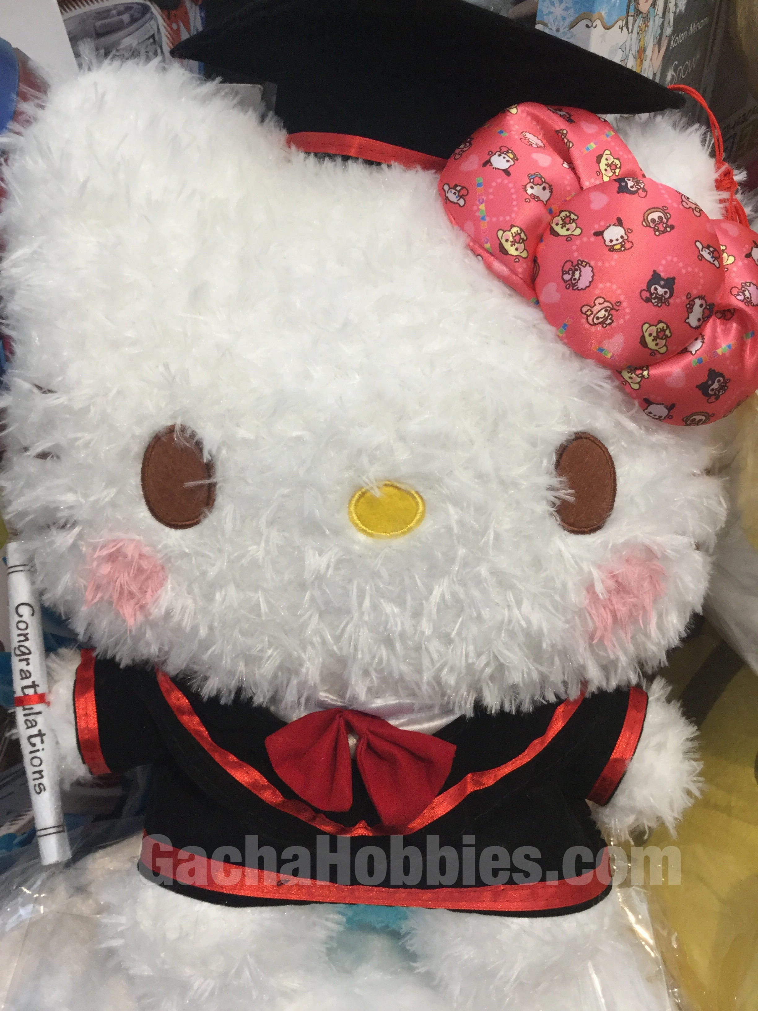 Sitting Pose Graduation Hello Kitty Plush