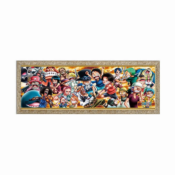 Rococo Sculpture Gift For Him One Piece 950 pieces of puzzle << One Piece Chronicle III >> 34x102cm with Frame included