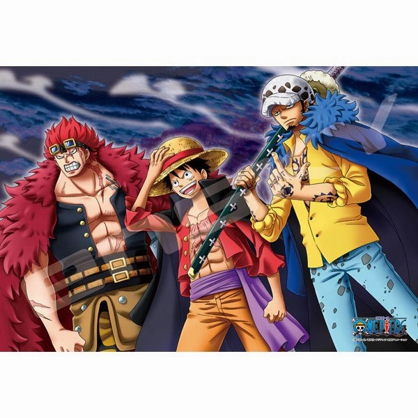 Character Merchandise Personalized Card One Piece Jigsaw Puzzle 300 Piece (Luffy & Law & Kid) 300-1774