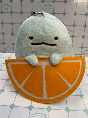 Library Decor Sumikko Gurashi Tokage with Orange Small Plush Keychain (In-stock)