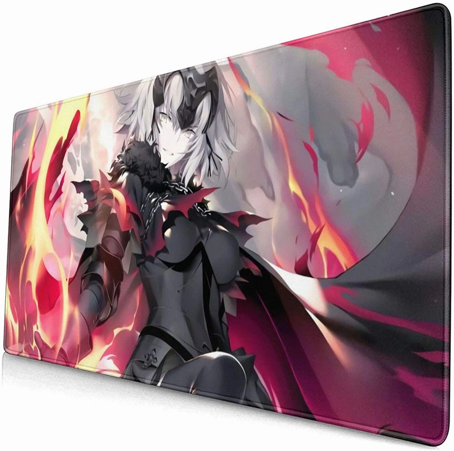 Contemporary Home Art Collection Large Mouse Pad Fate Jeanne d'Arc Alternate Anime Rubber Pad Gaming Mouse Pad Large Wireless Mouse Pad for Computer Peripherals