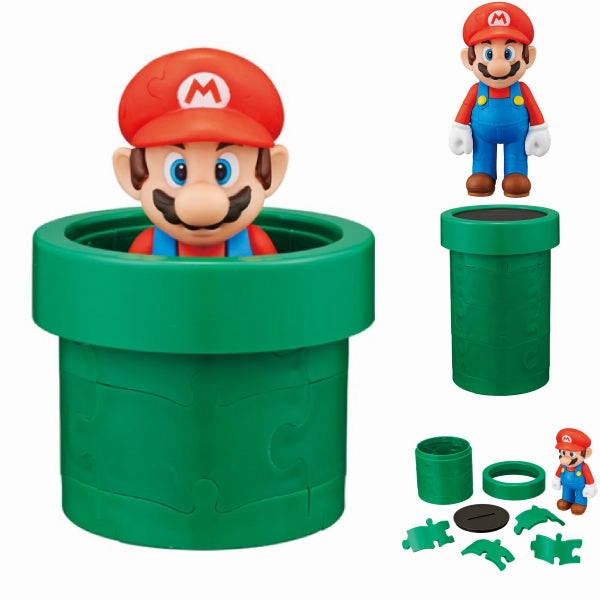 KM-115 Super Mario Kumkum Puzzle - Super Mario & Clay Pipe ?R??W ?????W ?????W Anime Display