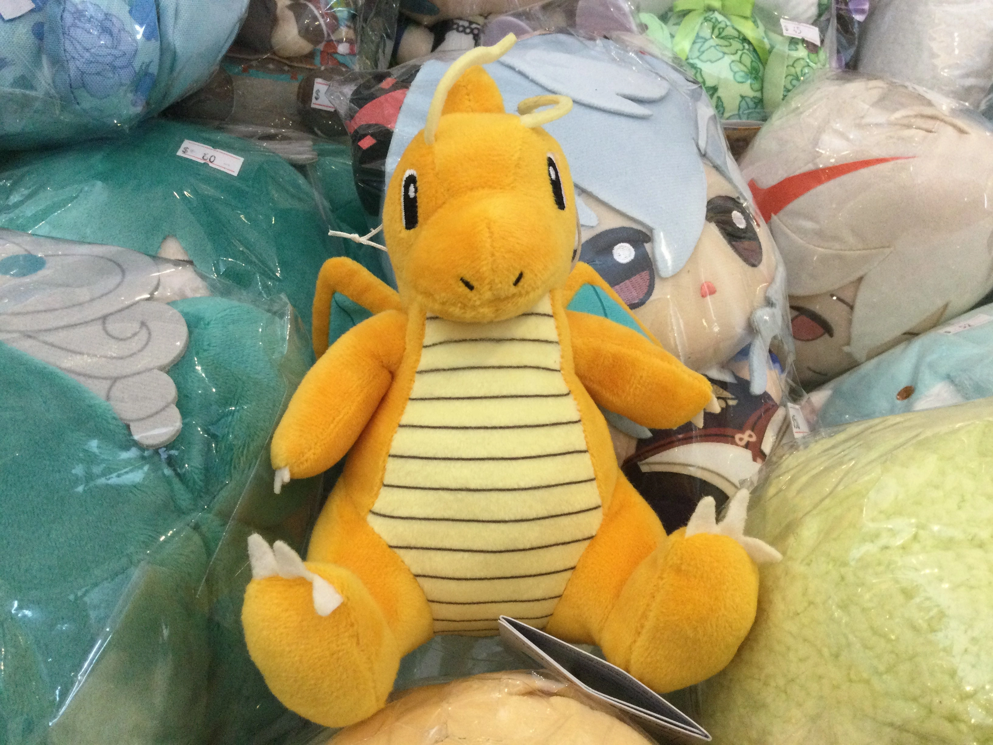 Vinyl Object Luxury Decor Pokemon Dragonite Sitting Pose Small Plush (In-stock)