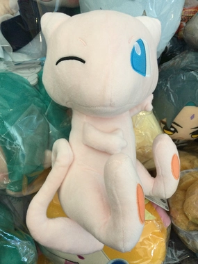 Fantasy Goods Spirit Animal Pokemon Mew Winking Sitting Pose Medium Plush (In-stock)