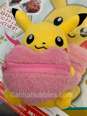 Pokemon Pikachu With Pink Heart Bag Plush (In-stock) Cross Culture