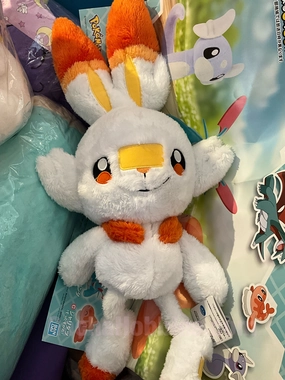 Pokemon Sword and Shield Scorbunny Furry Big Plush (In-stock) Gift For Him Steampunk Design