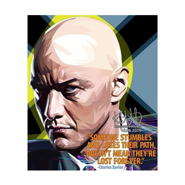 Pop Art Wall Decoration Drawing (Charles Xavier - Someone) Designer Unit Mythological God