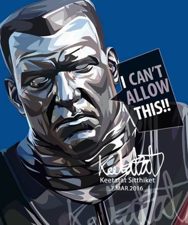 Hidden Gem Pop Art Wall Decoration Drawing (Colossus)