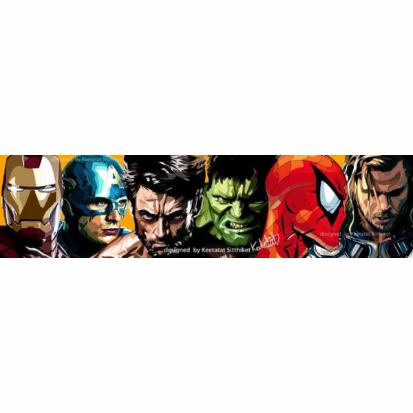 Limited Article Pop Art Wall Decoration Drawing (Heroes Set 4pcs) ?F????b ??????L ???? ?b?t ??b ???? ? Marvel DC