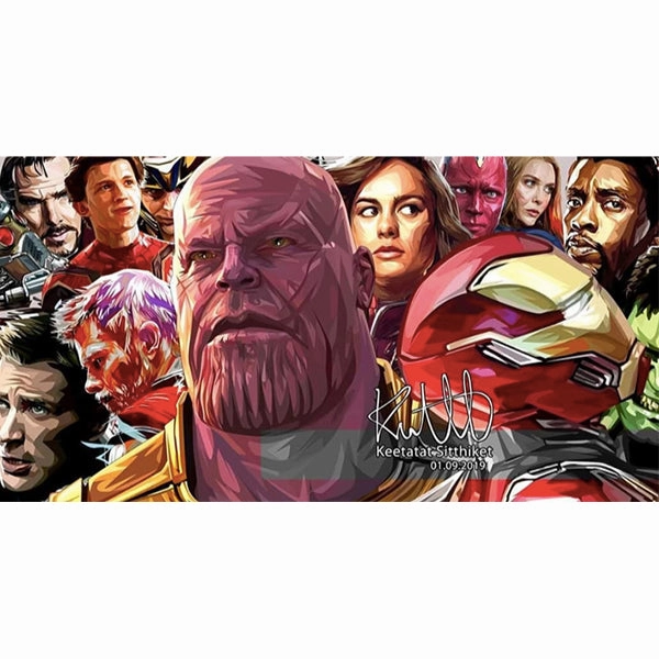 Anime Model Pop Art Wall Decoration Drawing (Infinity War) Marvel