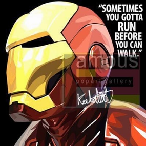 Pop Art Wall Decoration Drawing (Iron Man Sometimes) Gift Bundle