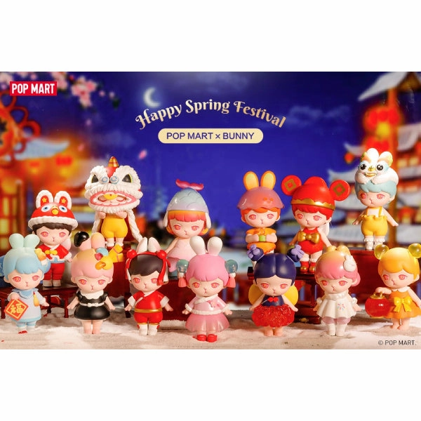 Poseable Figure Character Creation Pop Mart - Bunny Happy Spring Festival Series Mini Figure