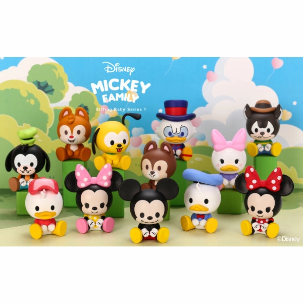 Pop Mart - Disney Mickey Family Mini Figure (Mickey, Minnie, Donald, Goofy, Chip, Dale, etc.) Chibi Decor