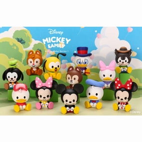 Pop Mart - Disney Mickey Family Mini Figure (Mickey, Minnie, Donald, Goofy, Chip, Dale, etc.) Chibi Decor