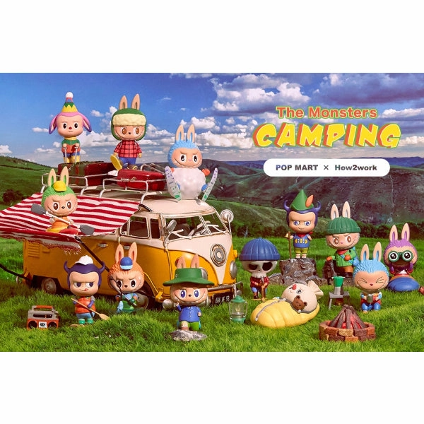 Folk Art Prehistoric Animal Pop Mart - Labubu Trekking Camping Series Mini Figure