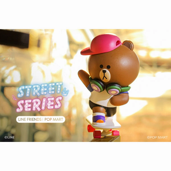 Limited Showcase Pop Mart - Line Friends Street Series Mini Figure (Brown, Sally, Cony, etc.)