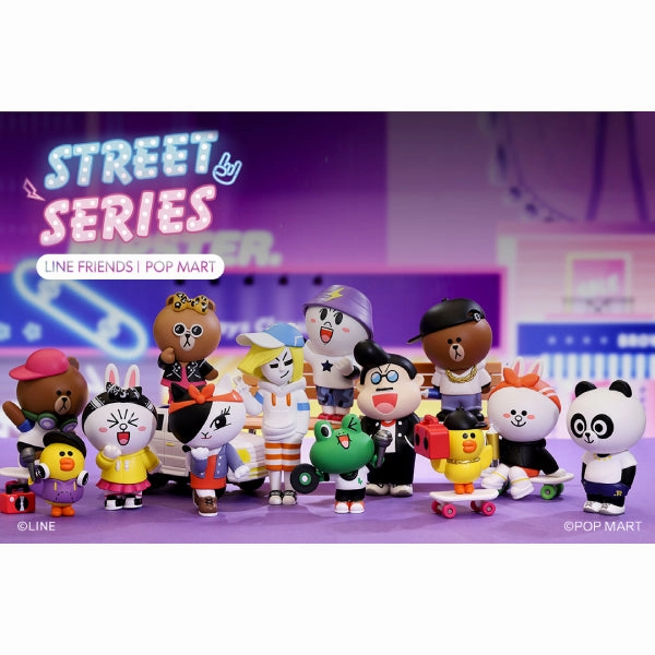 Fantasy Unit Toy Museum Pop Mart - Line Friends Street Series Mini Figure (Brown, Sally, Cony, etc.)