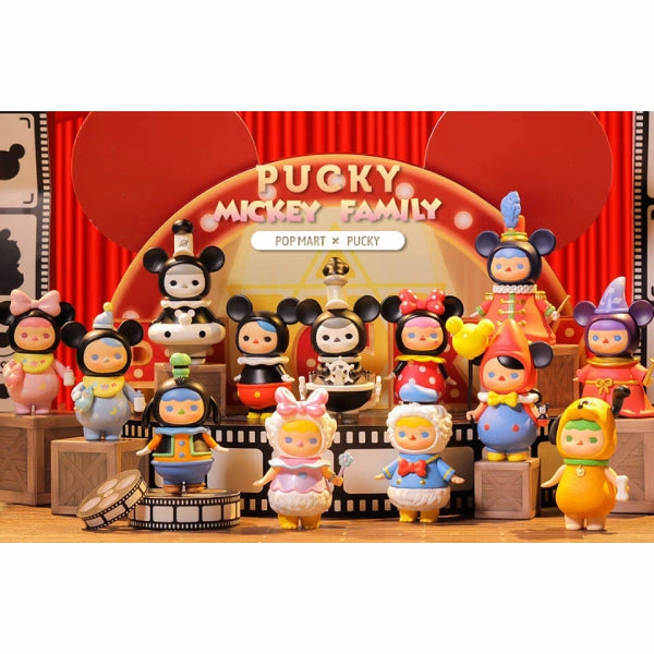 Robot Art Customizable Toy Pop Mart - Pucky Mickey Family Series Mini Figure