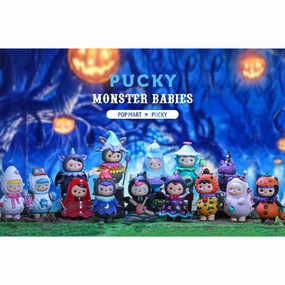 Designer Display Pop Mart - Pucky Monster Babies Holloween Series Mini Figure