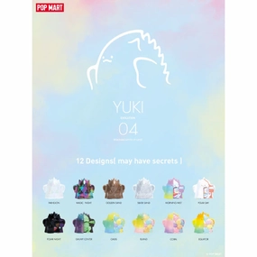 Pop Mart - Yuki evolutionism Series 4 Mini Figure Collection Showcase Hand Painted