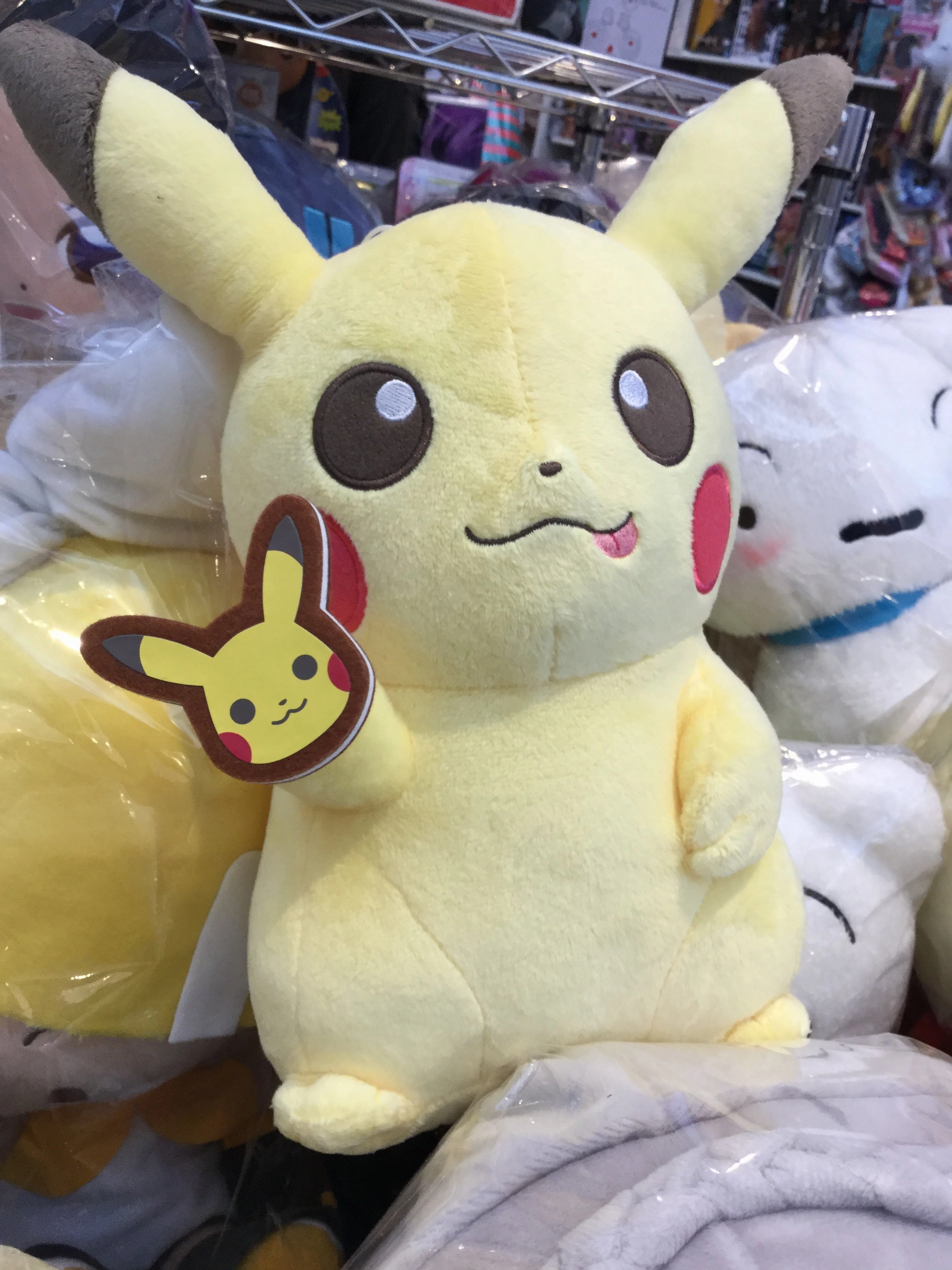 Dog Statue Action Piece Pokemon Tea Party Pikachu with Cookie Medium Plush (In-stock)