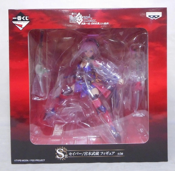 Superhero Collectible Ichiban Kuji Fate/Grand Order Ken Ichiten -Musashi Miyamoto, here! [S -Award Saber/Miyamoto Musashi Figure]
