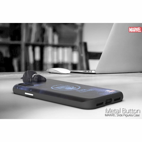 Cross Culture Secondary Market Marvel Black Panther Mini Figure Slide Cover Card Slot S2 iPhone Case