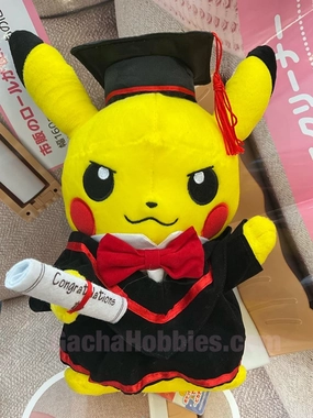 Graduation Pokemon Stay Cool Pikachu Medium Plush Tourist Memorabilia