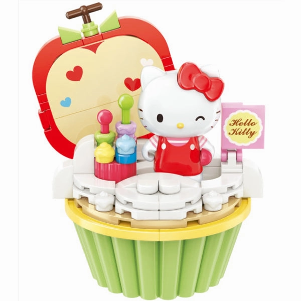 Qman Sanrio Cupcake Building Block (Hello Kitty / My Melody / Cinnamoroll / Pompompurin / Kuromi) ?e ??? ??? ???_?? Limited Creation Art Creation