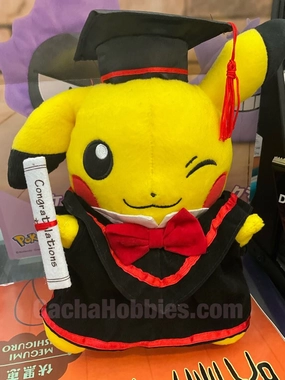 Graduation Pokemon Pikachu Wink Smile Medium Plush Astronomy Tool