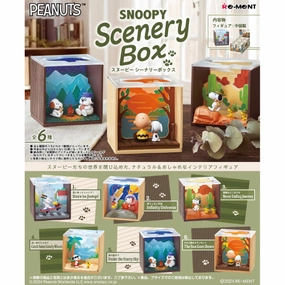 REMENT - SNOOPY Scenery Box (set of 6) ?? ?Z?? ?? Collectible Hobby Rubber Toy