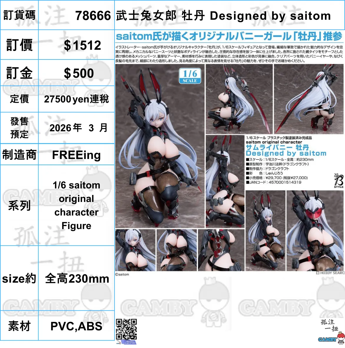 ?a:78666 <?r$1512> #(?????m?M)?????? ?? Designed by saitom=1/6 saitom original character Figure Premium Statue Superhero Decor