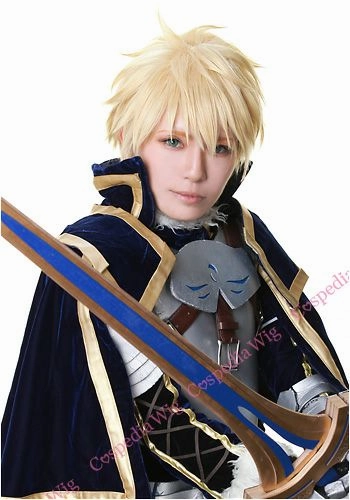 "Fate/Grand Order" Arthur Pendragon style cosplay wig Gallery Art Epoxy Resin