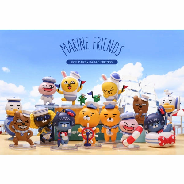 Pop Mart - Kakao Marine Friends Mini Figure (Ryan, Apeach, Muzi, Neo, etc.) Character Unit Stylized Art