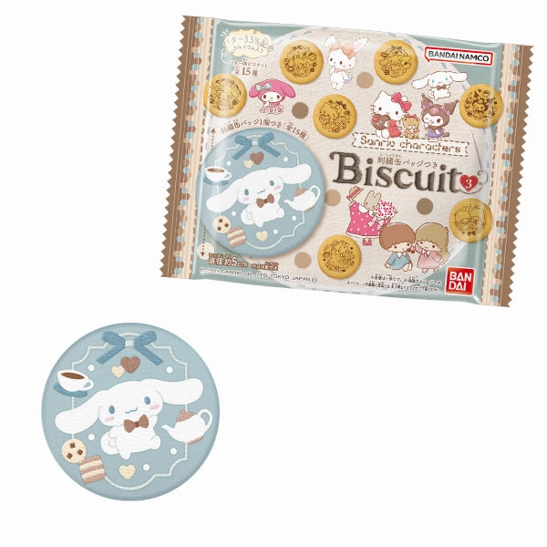 Dedicated Collector SANRIO CHARACTERS BISCUITS WITH EMBROIDERY CAN BADGE 3 (pack of 12) ???C ????