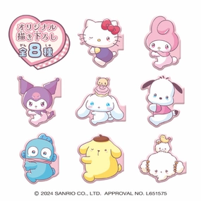 SANRIO CHARACTERS CLIP MAGNET W/O GUM (set of 8) ?????t ?A ???N Collectible piece