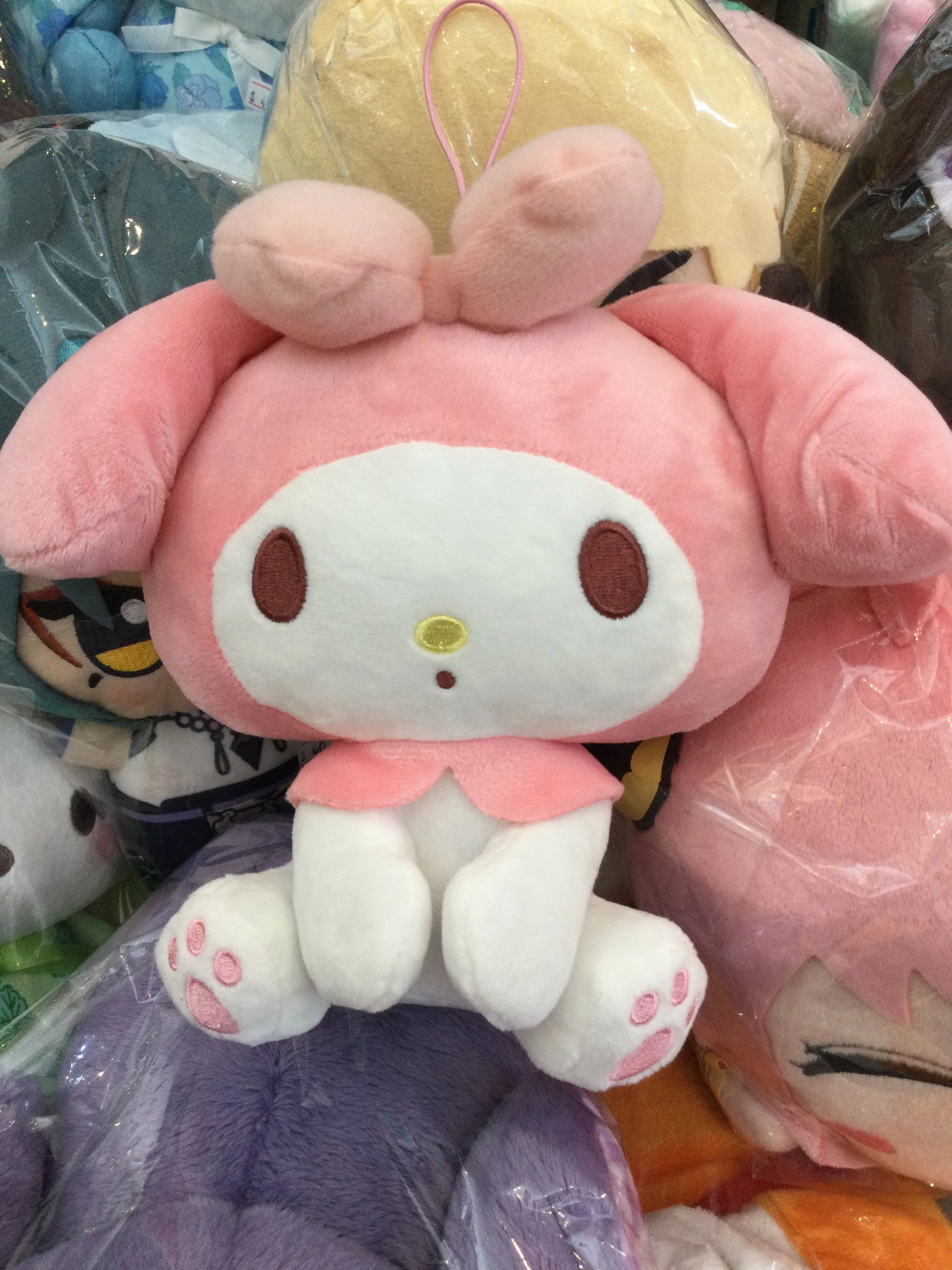 Sanrio Characters Pink My Melody with Pink Bow Medium Plush (In-stock) Designer Model Daily Decor