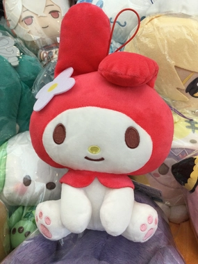 Sanrio Characters Red My Melody with White Flower Medium Plush (In-stock) Museum Gift