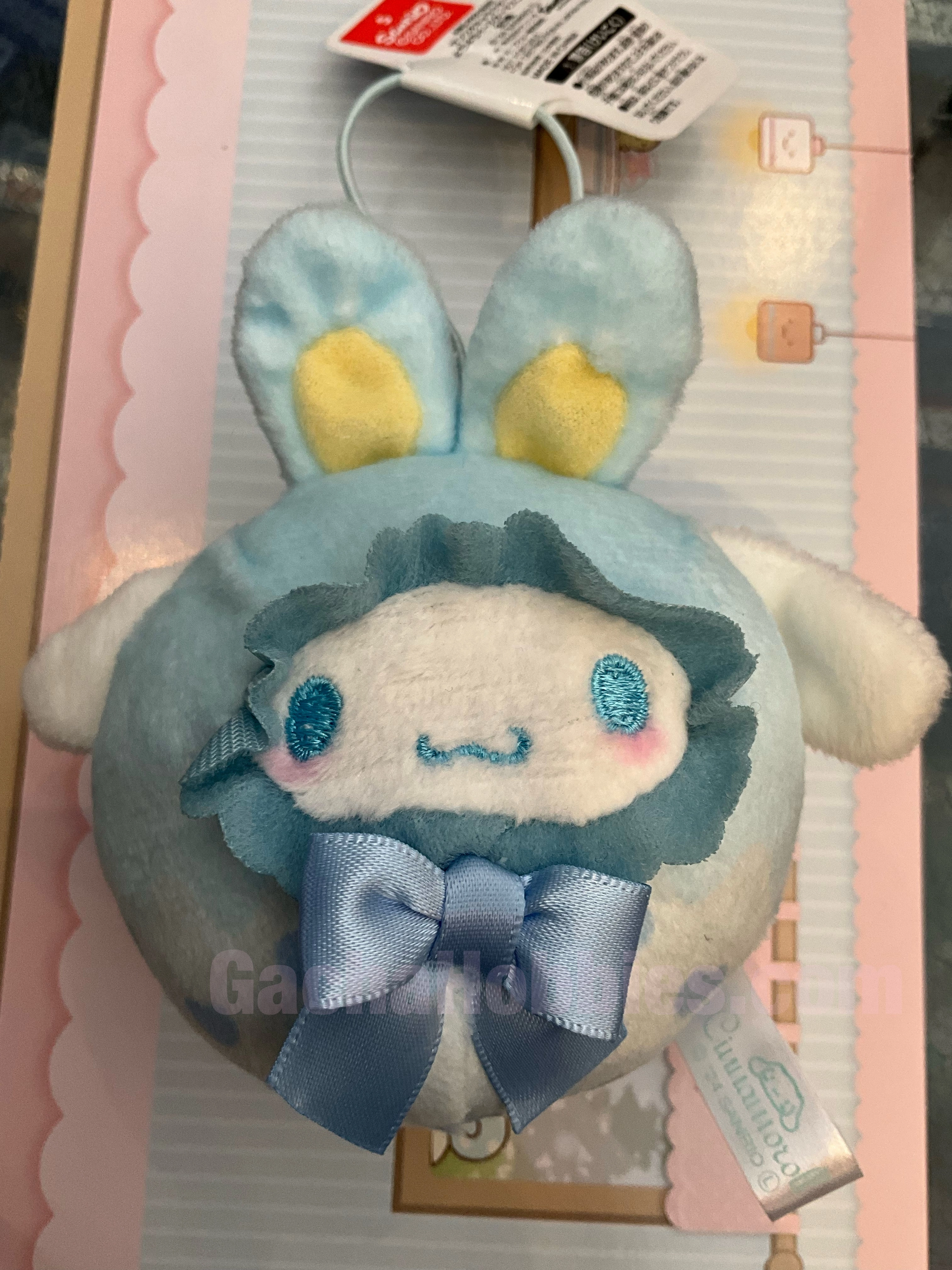 Prehistoric Animal Hobby Collectible Sanrio Cinnamoroll Baby Easter Bunny Egg Small Plush Keychain (In-stock)