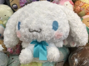 Sanrio Cinnamoroll Rose Pattern Blue Bow 20th Anniversary Medium Plush (In-stock) Gift Idea