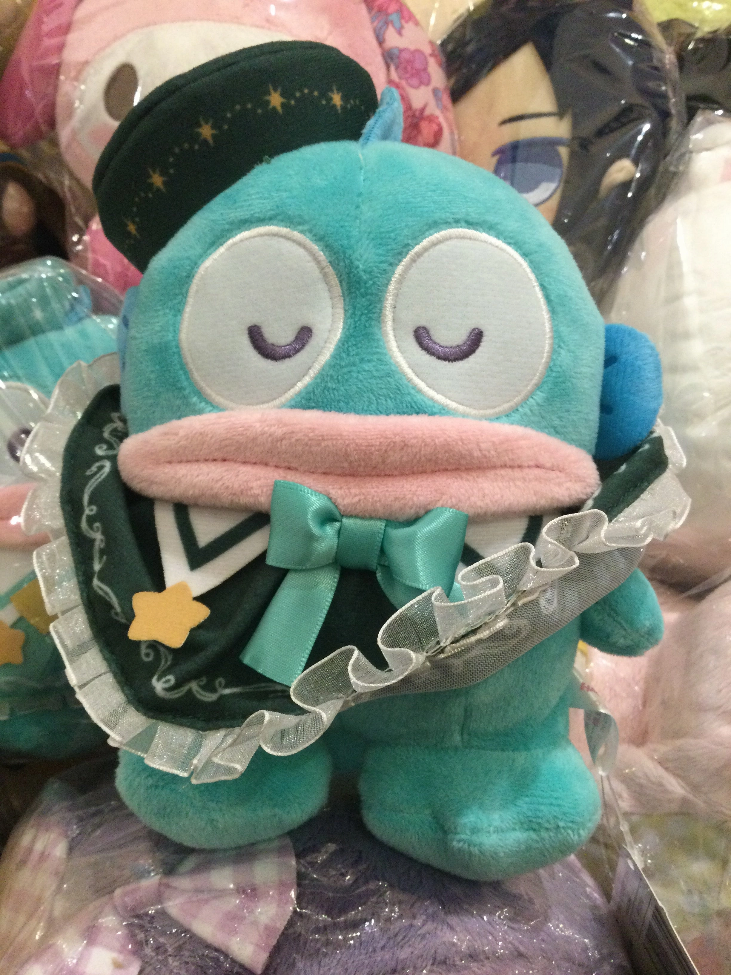 Fantasy Statue Creature Figurine Sanrio Hangyodon Winter Choir Small Plush Dark Green Ver. (In-stock)