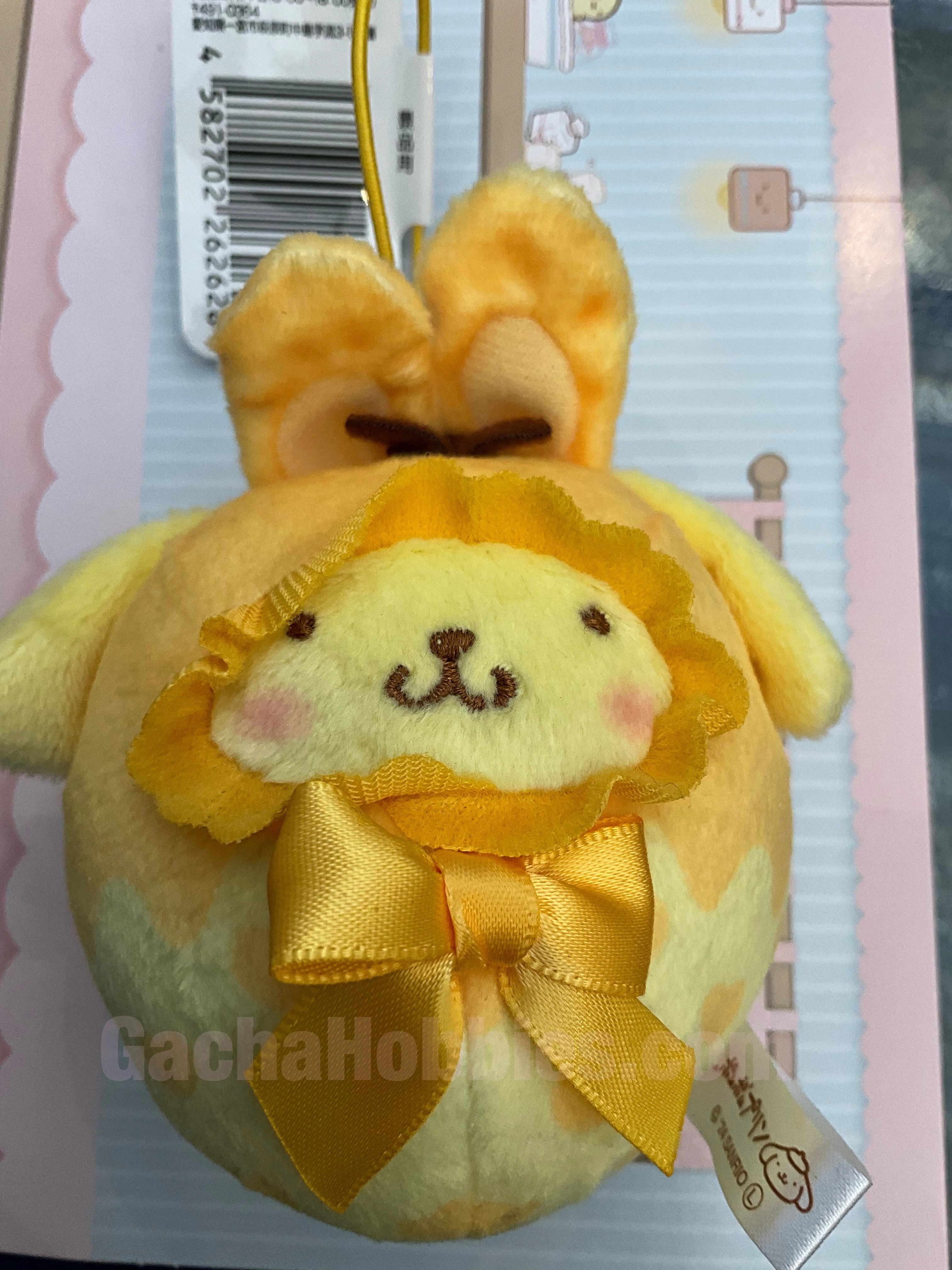 Sanrio Pom Pom Purin Baby Easter Bunny Egg Small Plush Keychain (In-stock) Gothic style Hobby Figure