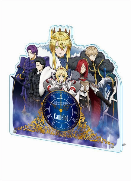 Movie Fate/Grand Order -Divine Realm of the Round Table: Camelot- Acrylic Table Clock Knights of the Round Table Pop Art Childhood Memory
