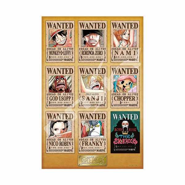 One Piece 1000 pieces of puzzle << New Wanted Posters ~ >> 50x75 cm Art Showcase Chase Variant
