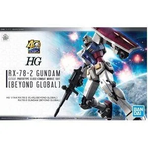 HG 1/144 RX-78-2 GUNDAM [BEYOND GLOBAL] Bookshelf Accent Superhero Statue